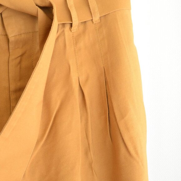 Zara Goldenrod Wide Leg Tie Waist Pants Sz M - Picture 7 of 8